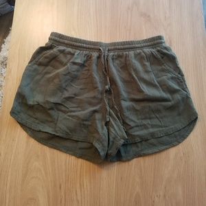 Olive green shorts